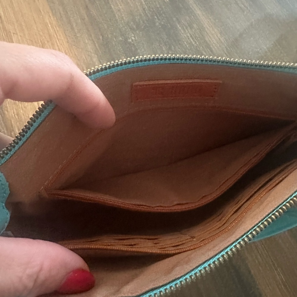 Hobo Women's Turquoise Leather Bag - Picture 4 of 4